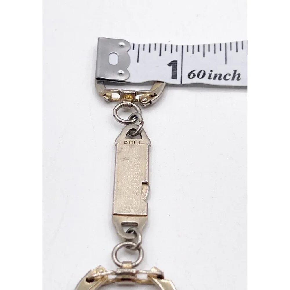 Vintage MCM Detachable Keychain Quick Release Valet Double Ring Key Holder